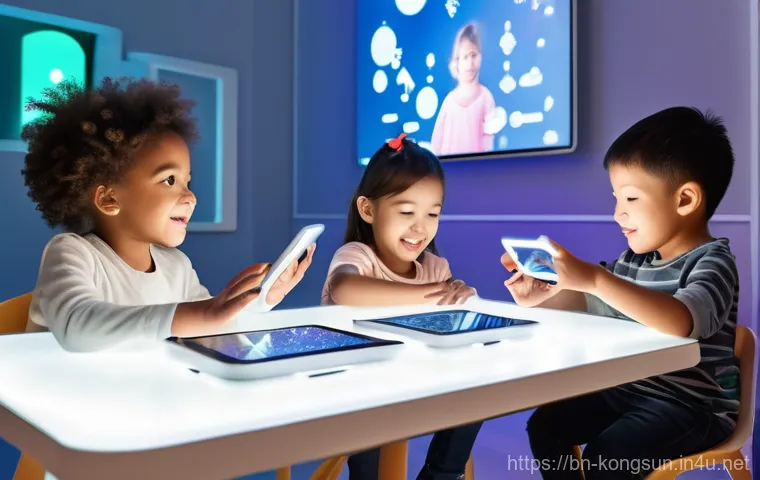 콩순이 굿즈 제작 과정 - **Prompt 2: Cozy Playroom Learning**
    "A warm and inviting scene set in a brightly lit, cozy play...