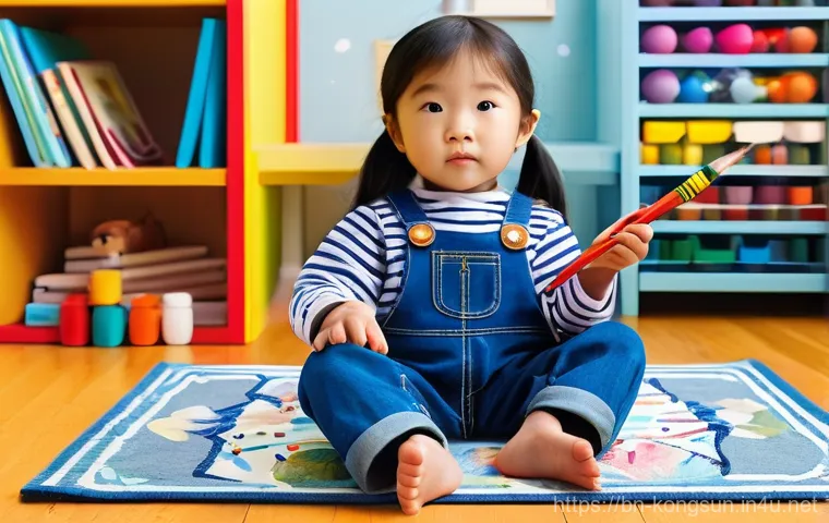 콩순이의 팬 연령층 분석 - **Prompt:** A heartwarming and cozy scene featuring Kong Suni and her mother in a brightly lit, comf...