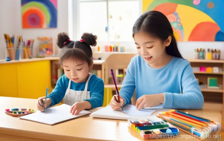 콩순이 스토리 전개 - **Prompt 1: Friendship, Cooperation, and Playtime**
    A vibrant, heartwarming scene featuring a ch...