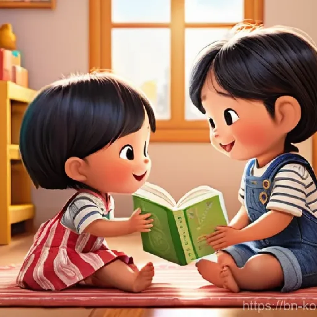 콩순이 애니메이션 제작사 - **Prompt:** A vibrant and wholesome illustration of Kongsuni, Duri, and Jingle, the cheerful animate...