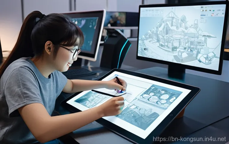 콩순이 애니메이션 제작사 - **Prompt:** A vibrant and wholesome illustration of Kongsuni, Duri, and Jingle, the cheerful animate...